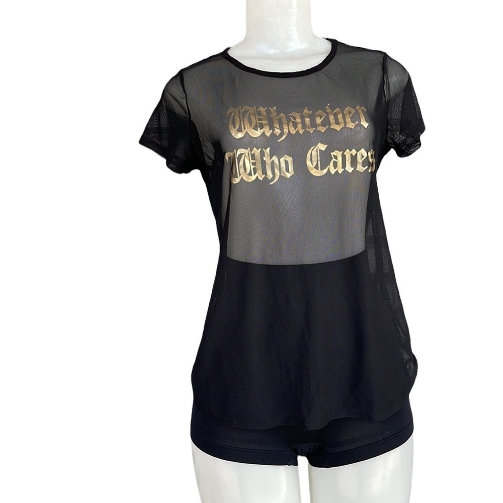 Color Code Sheer Top Size M